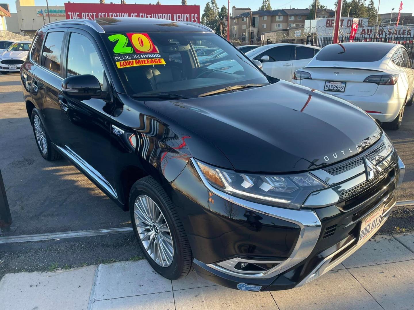 2020 RUBY BLACK /BLACK Mitsubishi Outlander PHEV (JA4J24A58LZ) , located at 744 E Miner Ave, Stockton, CA, 95202, (209) 944-5770, 37.956863, -121.282082 - Photo#1